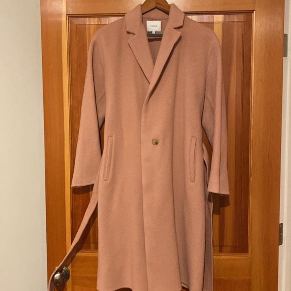 NWOT. VINCE Wool Blend Coat. Dusty Pink Size Small - Picture 4 of 5